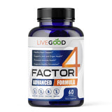 LIVEGOOD Factor 4 — Bouteille d'huile de poisson avec EPA/DHA, soutien cœur et cerveau.