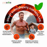 Énergie et endurance potentielles pour vie active avec LIVEGOOD Vitalité Hommes.