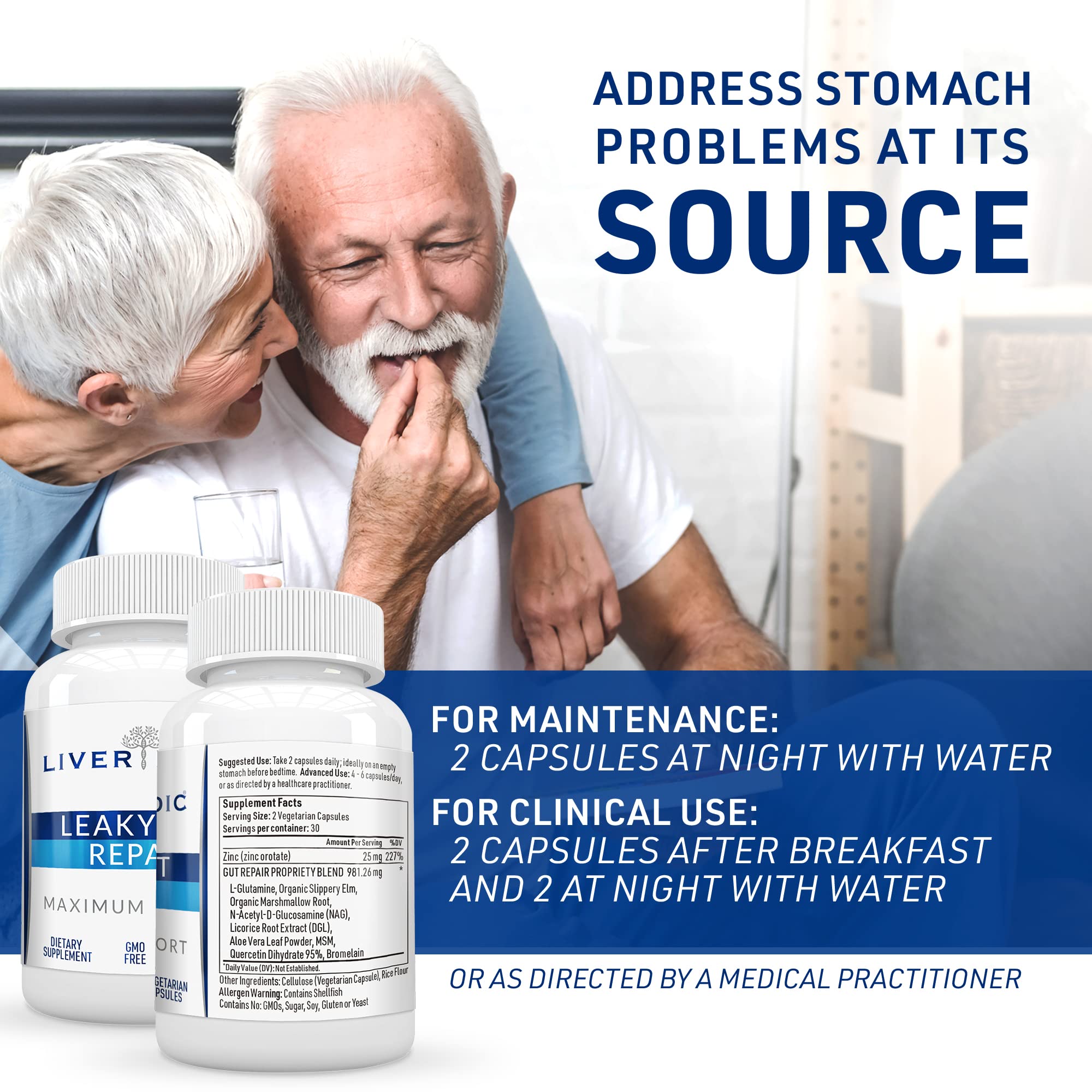 Liver Medic étiquette organique, garantissant qualité et traçabilité.