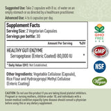 Liver Medic Serrapeptase Pure – enrobage entérique, absorption maximale potentielle.