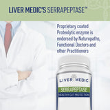 Liver Medic Serrapeptase Pure – enrobage entérique non toxique.