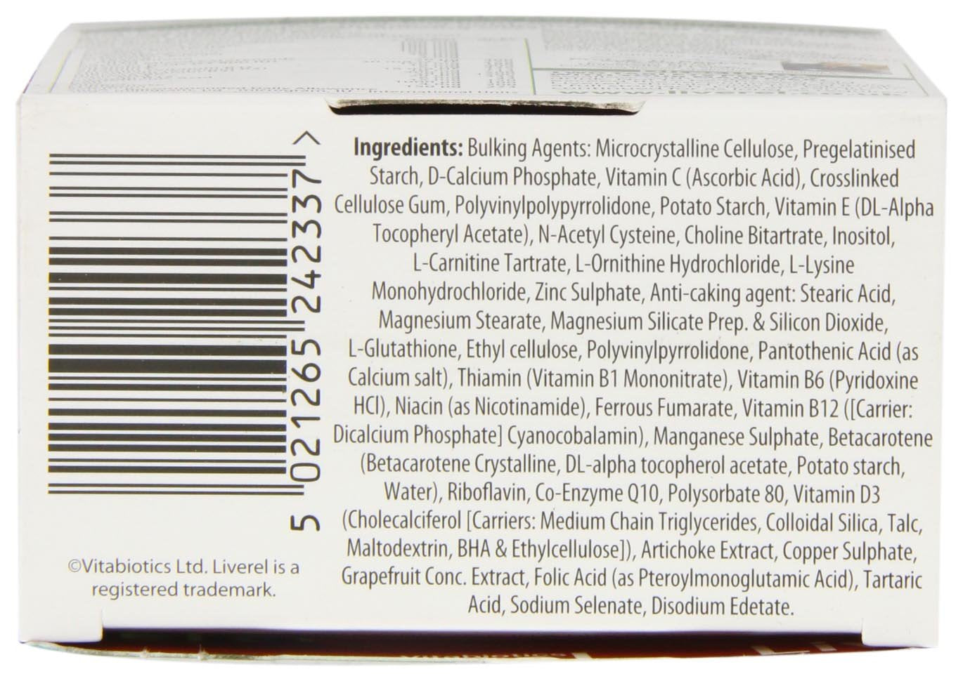 Liverel tablettes 60-etiquette-recto: informations claires sur l’étiquette.