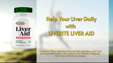 Liverite Liver Aid – design et packaging soigné sur le comptoir.