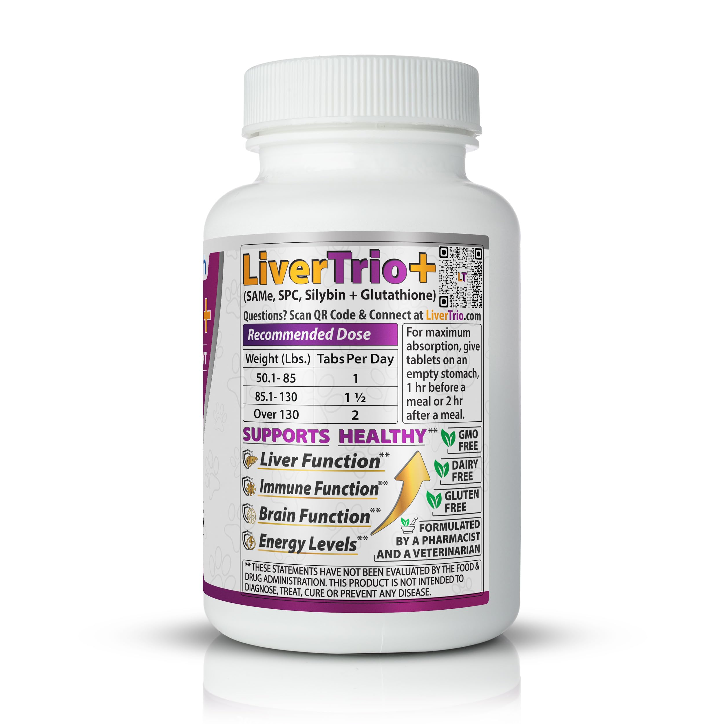LiverTrio+ tablettes naturelles sans additifs pour chiens