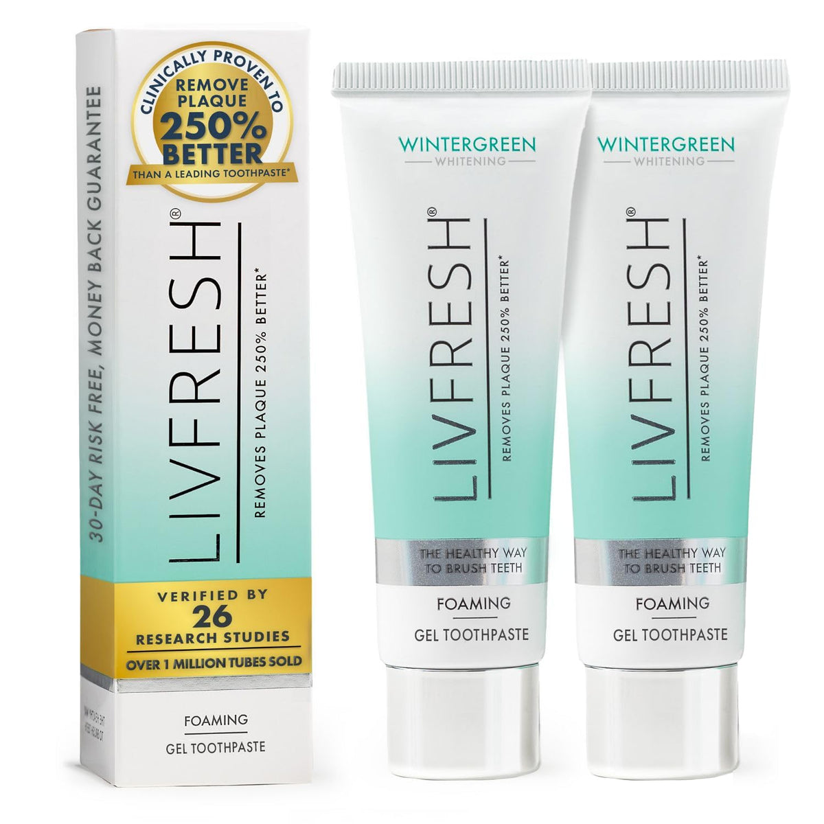 LIVFRESH Gel Dentaire – flacon pratique pour une hygiène buccale quotidienne