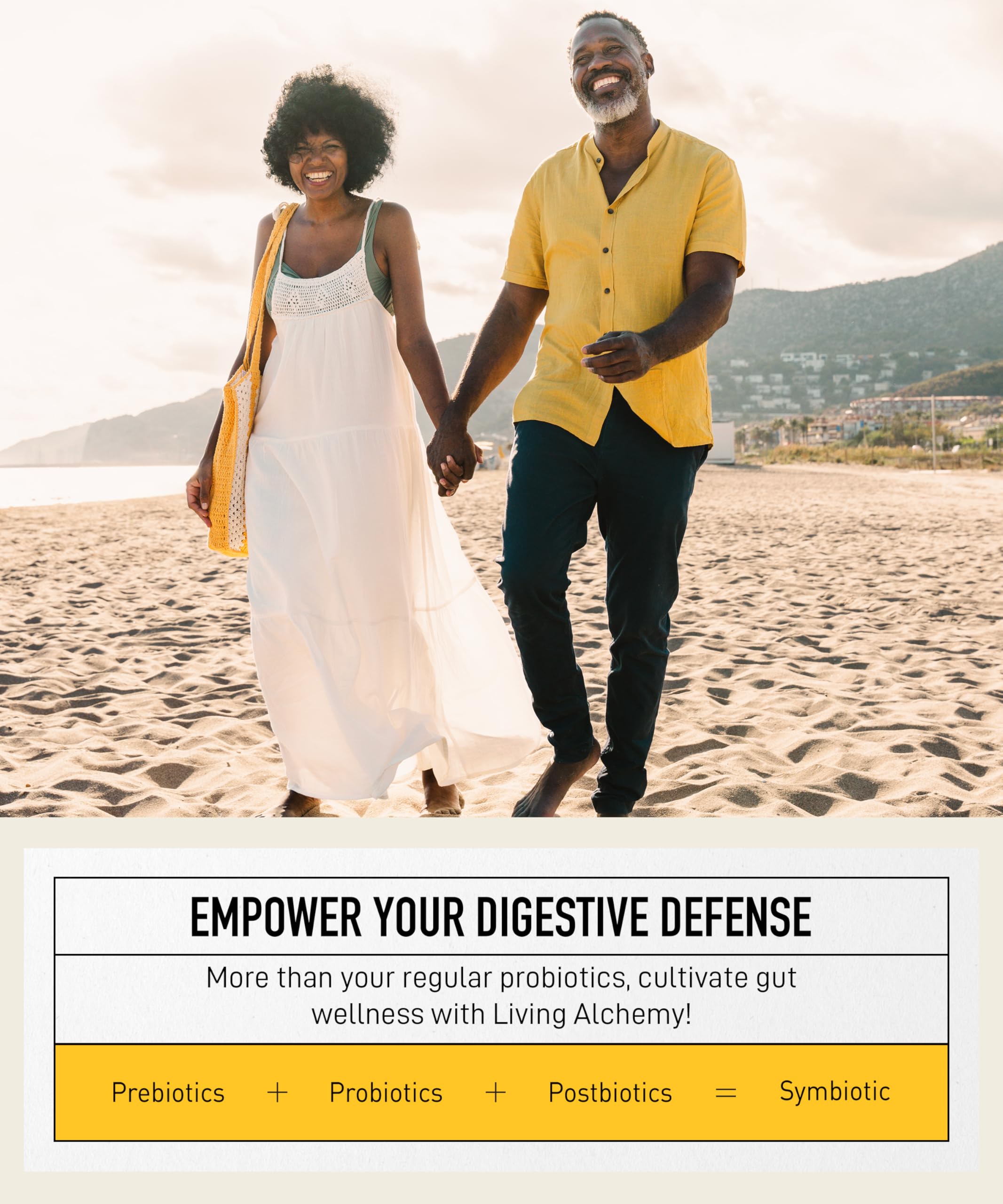 Living Alchemy Your Flora Terrain – emballage recyclable et étiquette lisible, engagement durable.