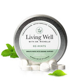 RE-Mints Living Well with Dr. Michelle pack-shot, rafraîchit l'haleine sans fluorure