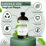 Gencives plus confortables grâce au rince-bouche de Living Well with Dr. Michelle.