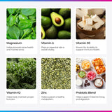 Zinc et vitamine K2 Livingood Daily, soutien potentiel du système immunitaire.