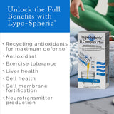 LivOn Lypo-Spheric B Complex Plus : gel liposomale améliorant la biodisponibilité.