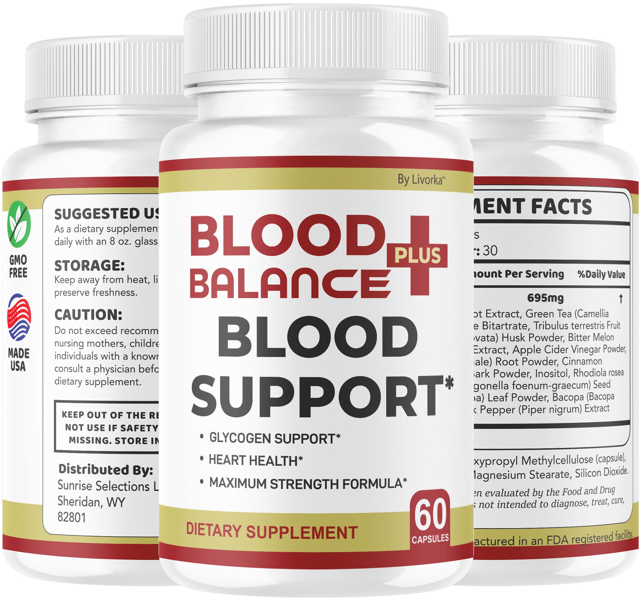 Usage quotidien BloodBalance Plus LIVORKA, packaging pratique et visuel attrayant.