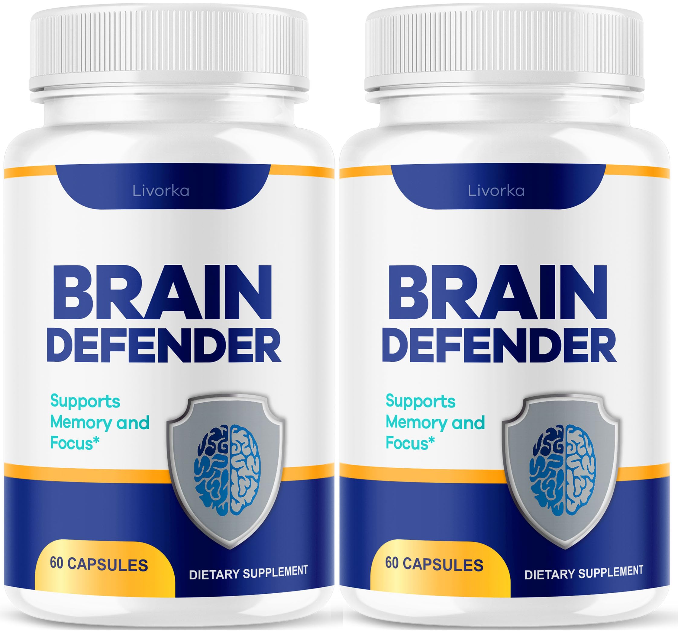 Livorka Brain Defender, pack-bouteilles: deux bouteilles pratiques pour une routine quotidienne.