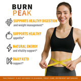 Étiquette Burn Peak LIVORKA sur l'emballage, informations claires et fiables.