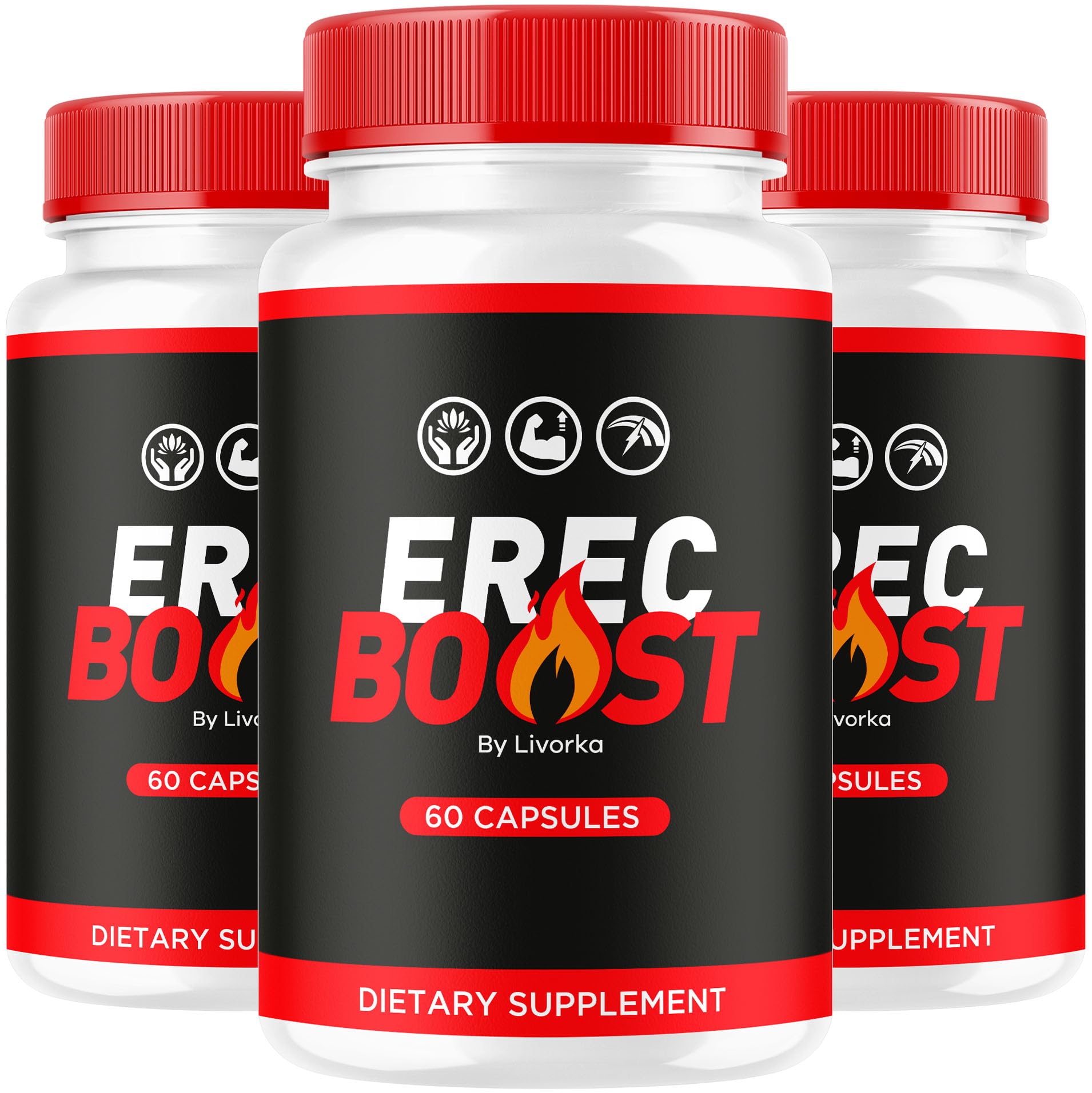 LIVORKA ErecBoost — boîte trio de capsules, idéal pour une routine quotidienne