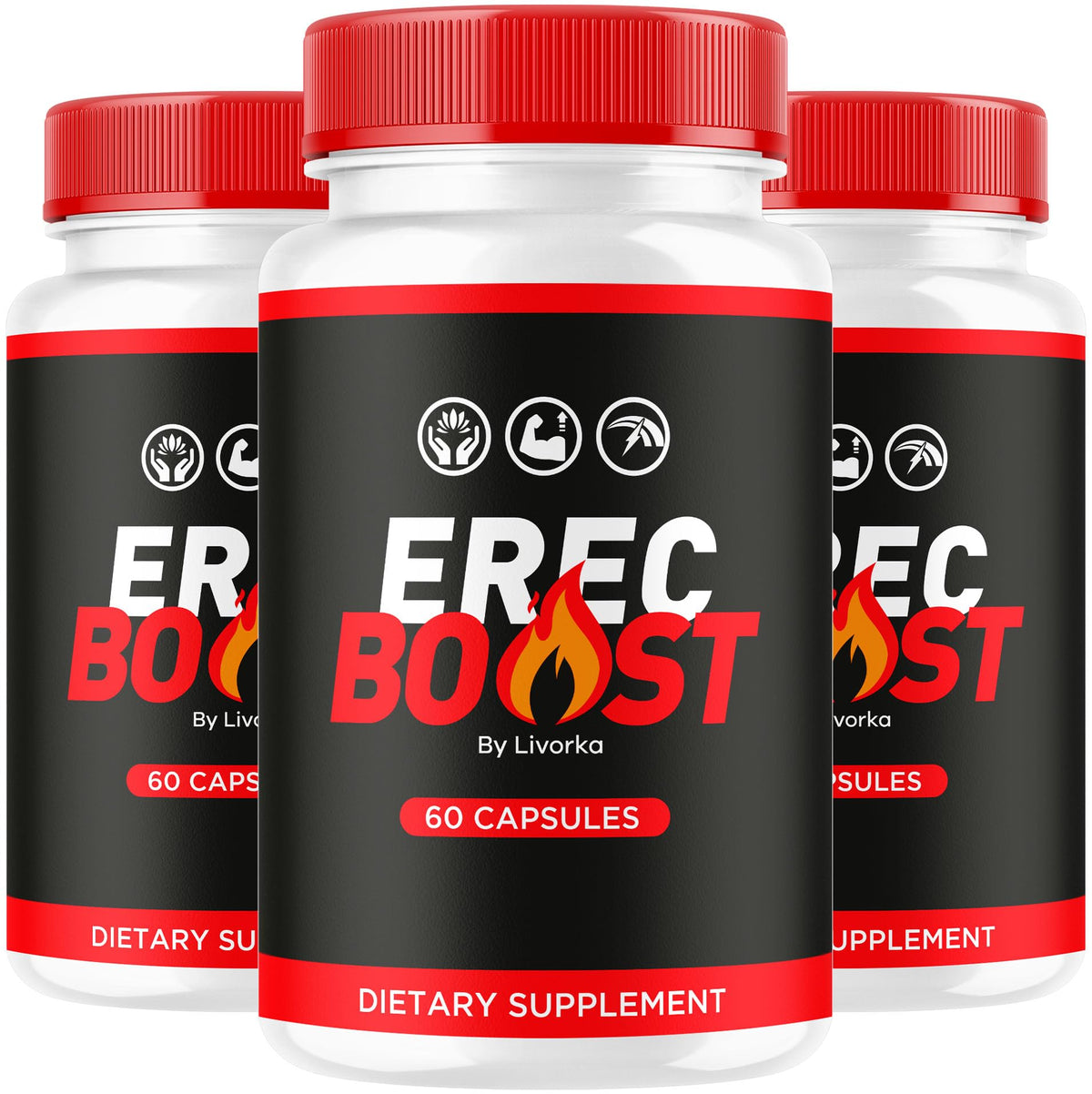 LIVORKA ErecBoost — boîte trio de capsules, idéal pour une routine quotidienne