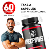 LIVORKA Erecpower — bouteille ouverte montrant les capsules, idéal pour une routine sportive.