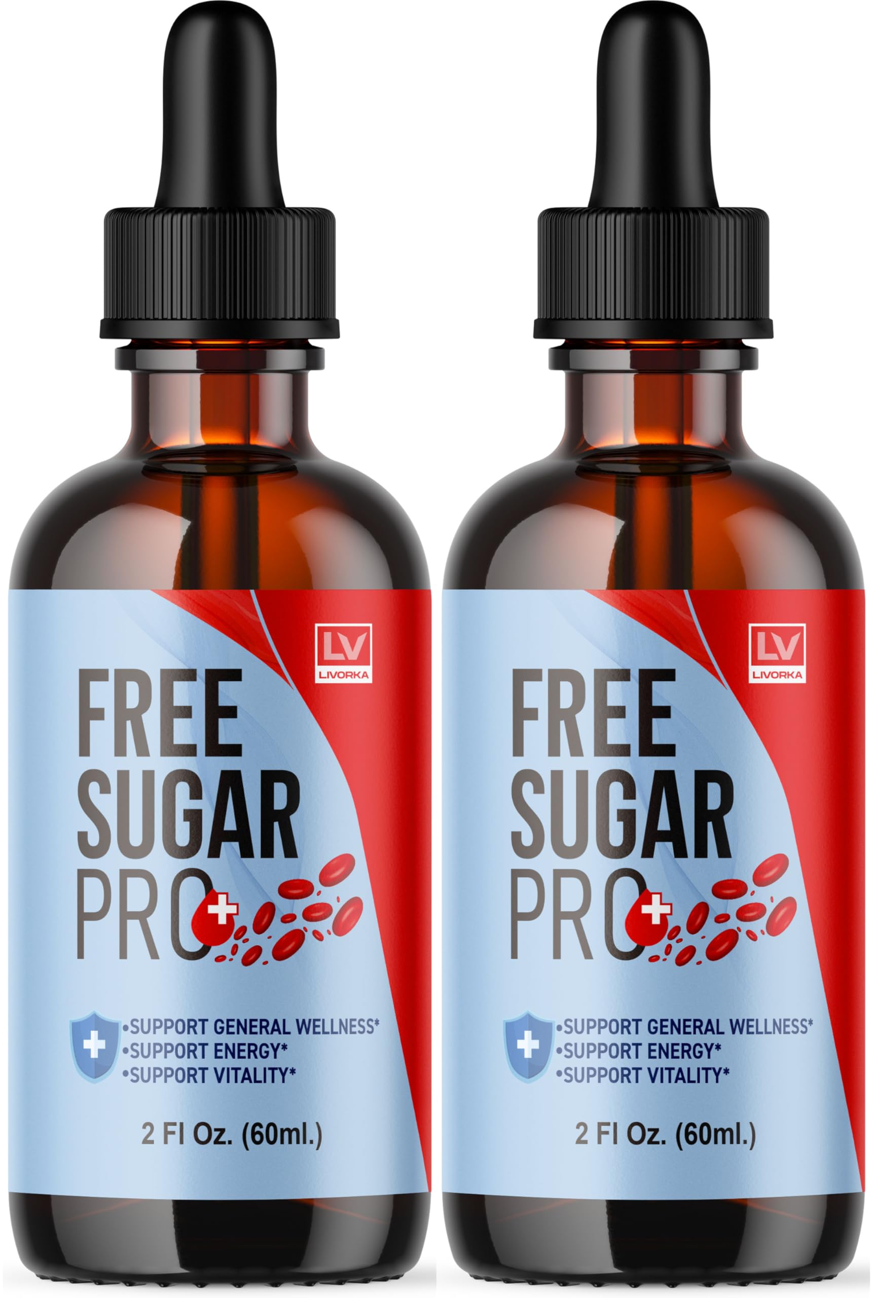 LIVORKA Free Sugar Pro – bouteille pratique pour une routine quotidienne sans sucre