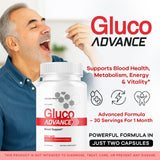Capsules Gluco Advance LIVORKA, vue rapprochée pour utilisation quotidienne.