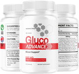 Tableau nutritionnel clair des ingrédients Gluco Advance LIVORKA.
