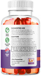 Bocal transparent LIVORKA Keto ACV révélant les gommes faciles à prendre.