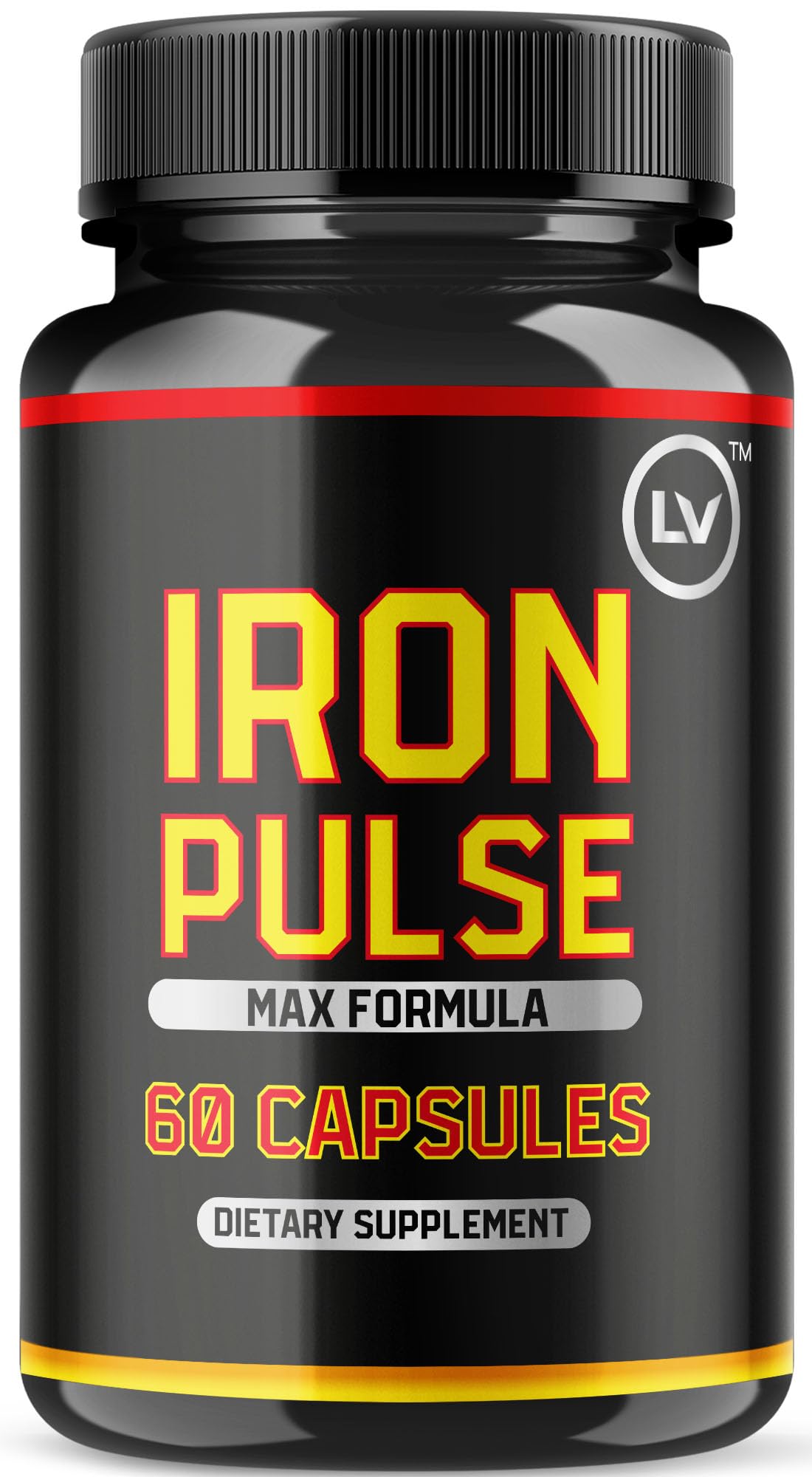 LIVORKA Iron Pulse Capsules sur emballage, soutien potentiel à l'énergie dans votre routine quotidienne.