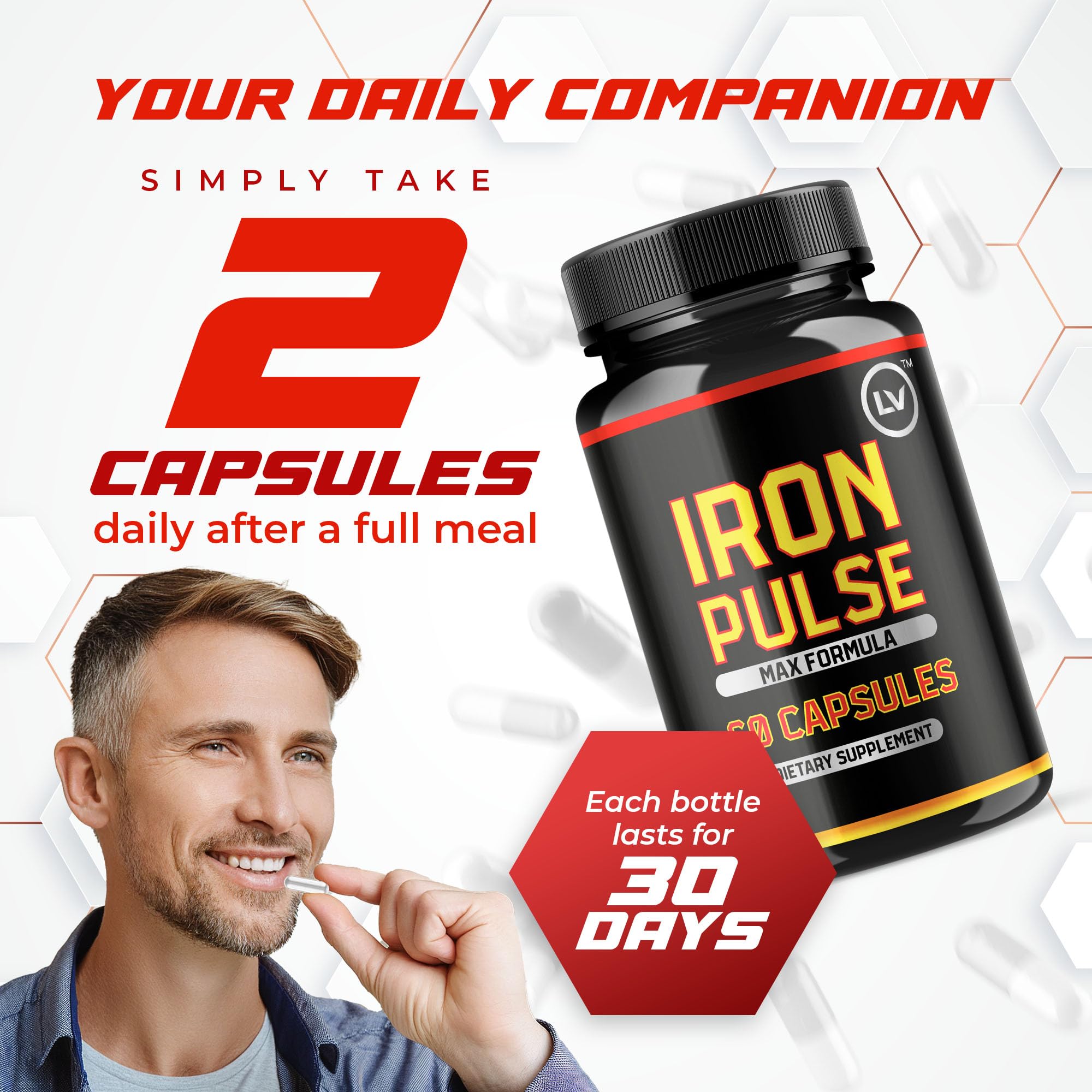 LIVORKA Iron Pulse, présentation en boîte, peut accompagner votre routine bien-être au quotidien.