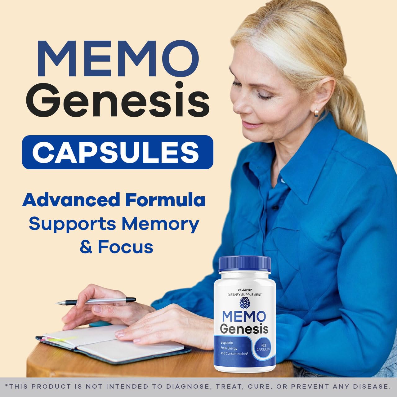 LIVORKA Memo Genesis : gros plan sur les capsules faciles à avaler.