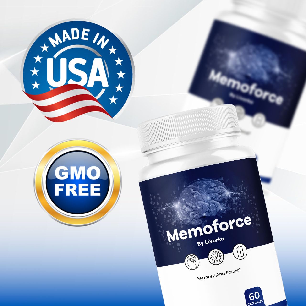 Capsules Memoforce LIVORKA : texture lisse facilitant l'ingestion quotidienne