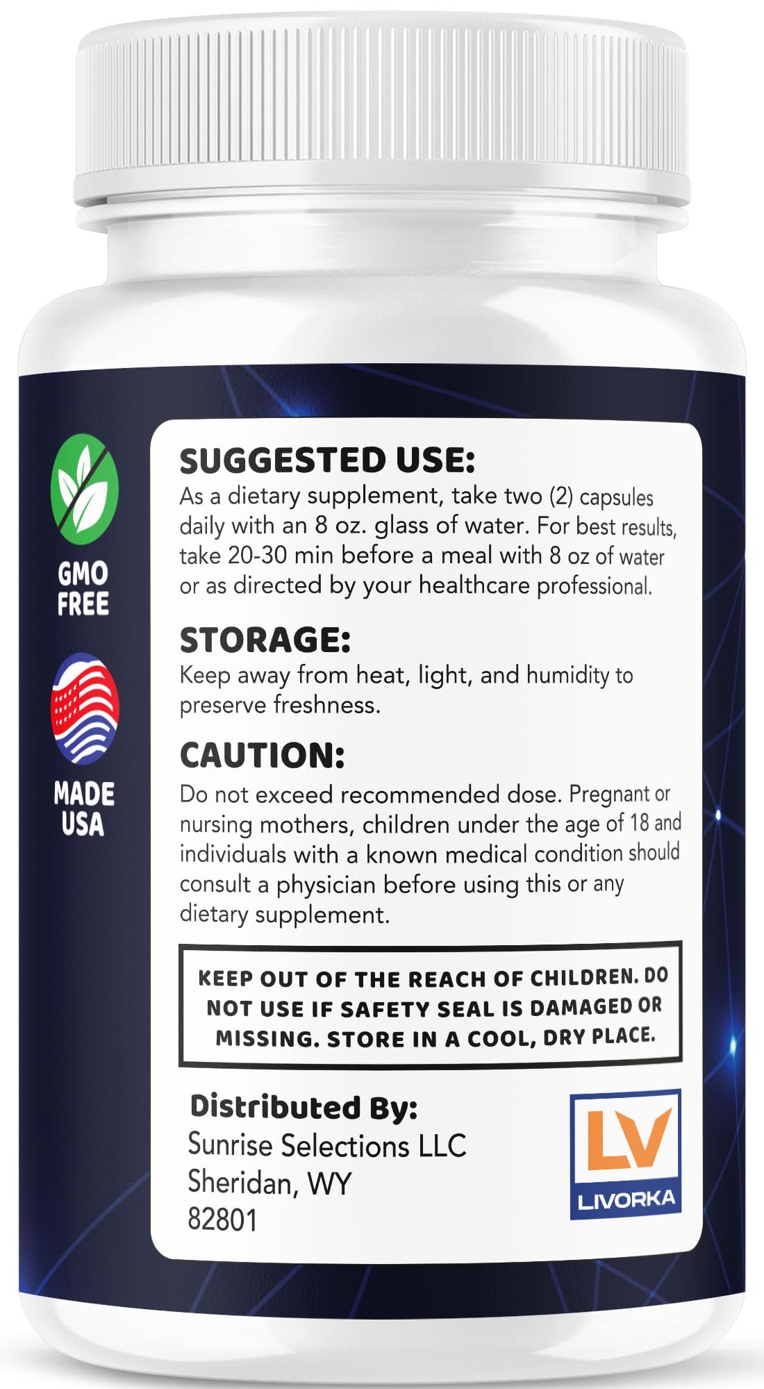 Grossissement des capsules Memory Lift Pro LIVORKA démontrant un format pratique.