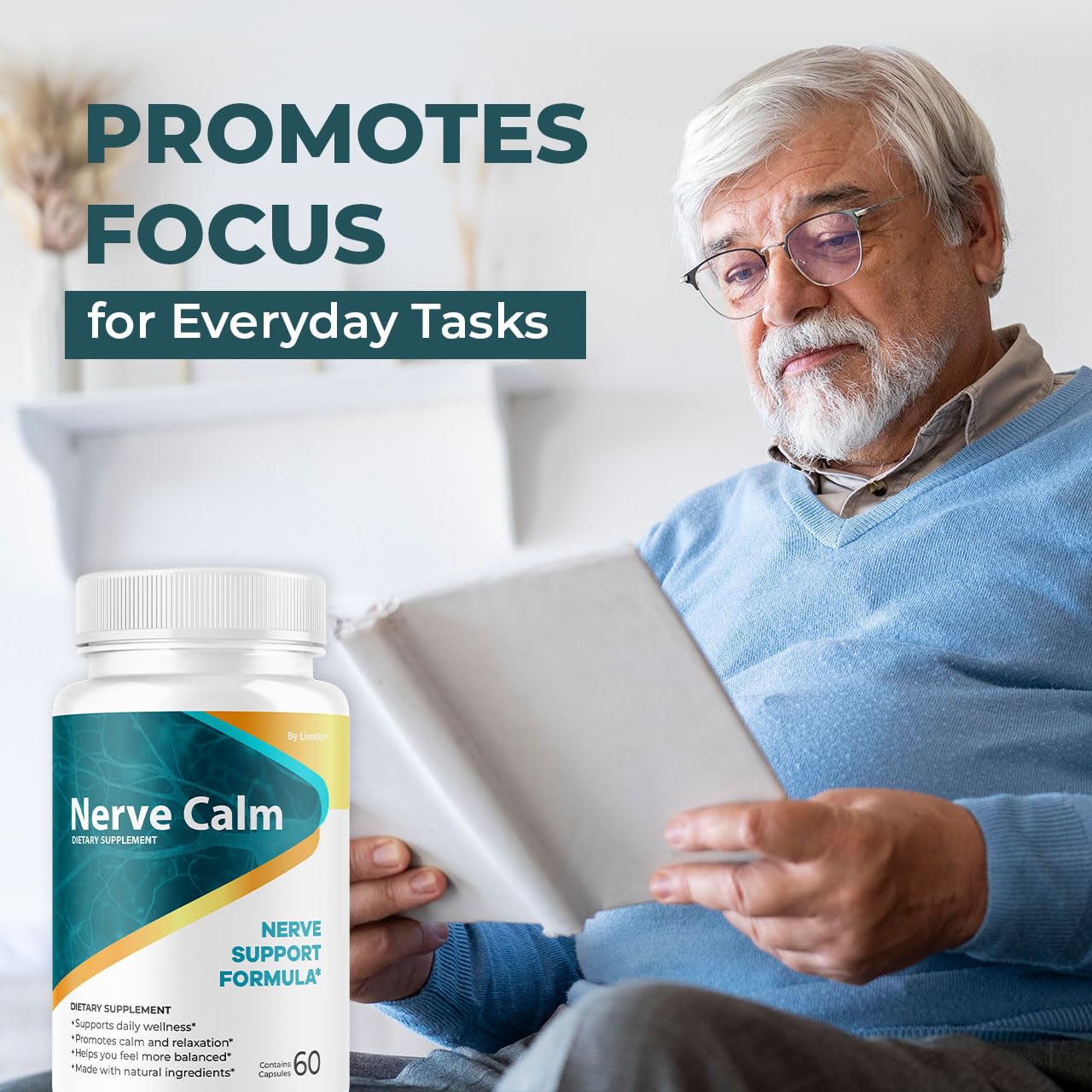 LIVORKA Nerve Calm – emballage premium et neutre.