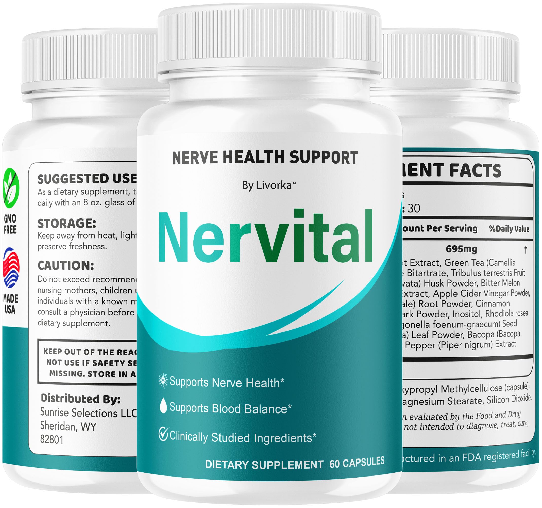 Nervital LIVORKA — capsules simples à intégrer à votre routine.