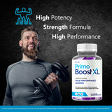Étiquette Primo Boost XL LIVORKA sur fond clair, identification facile des ingrédients.