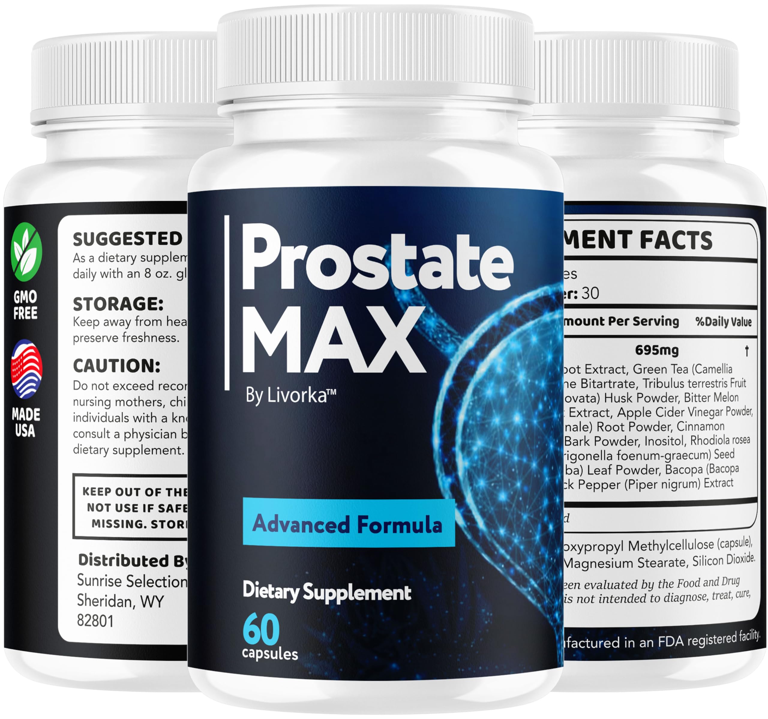 LIVORKA ProstateMax, compléments naturels favorisant l'équilibre interne et le bien-être.