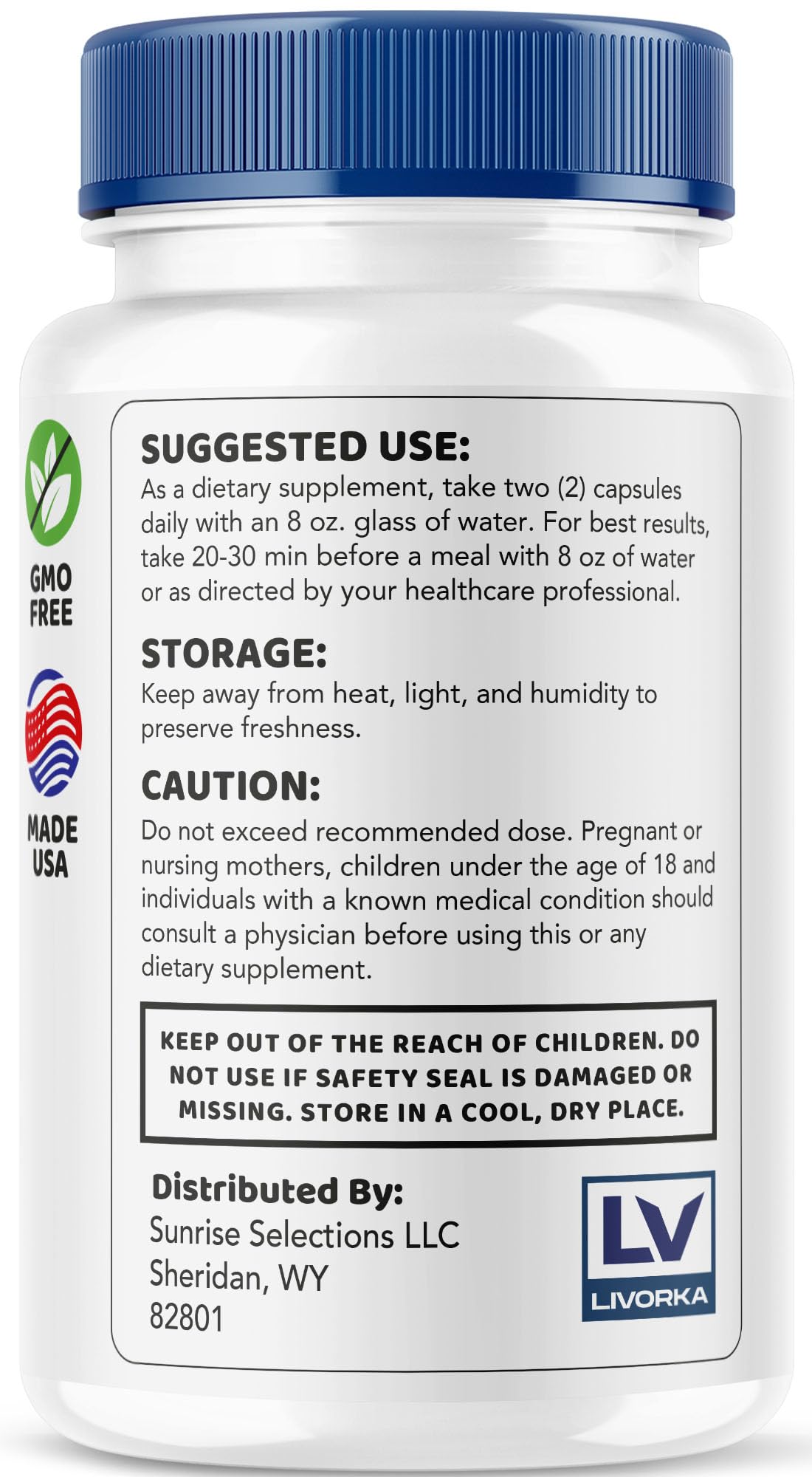 LIVORKA SciatiSoothe – capsules dans la main, utilisation portable et discrète.