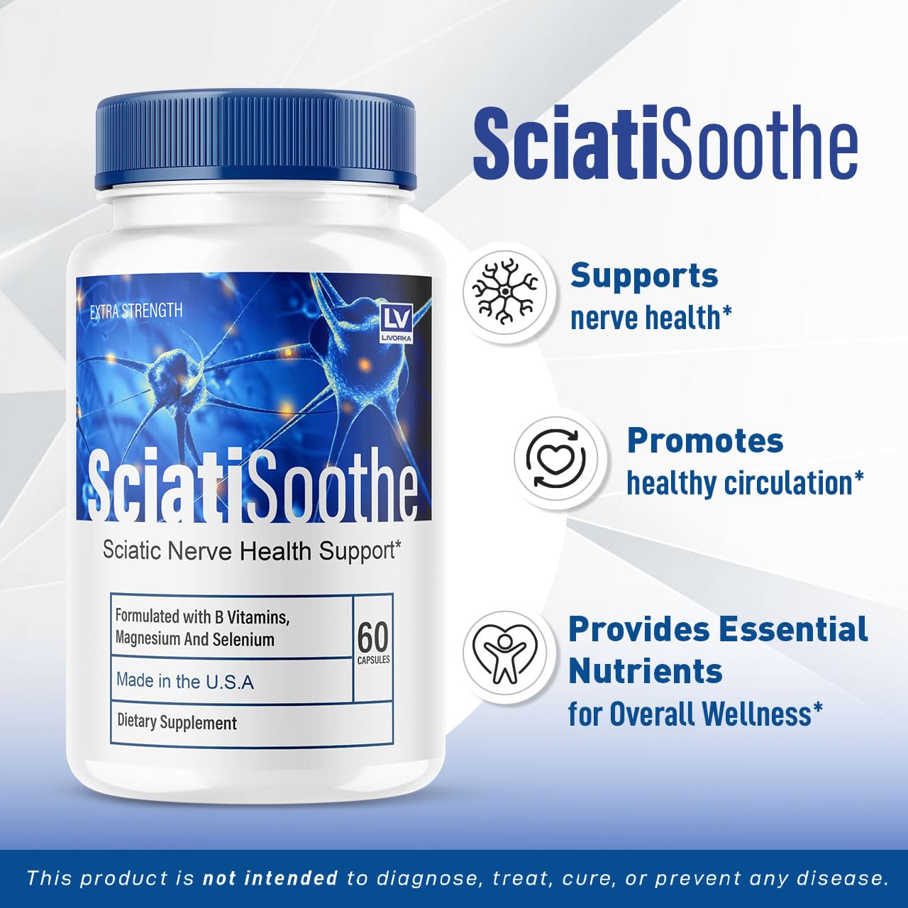 LIVORKA SciatiSoothe – capsules ensemble, prêt à démarrer votre journée.