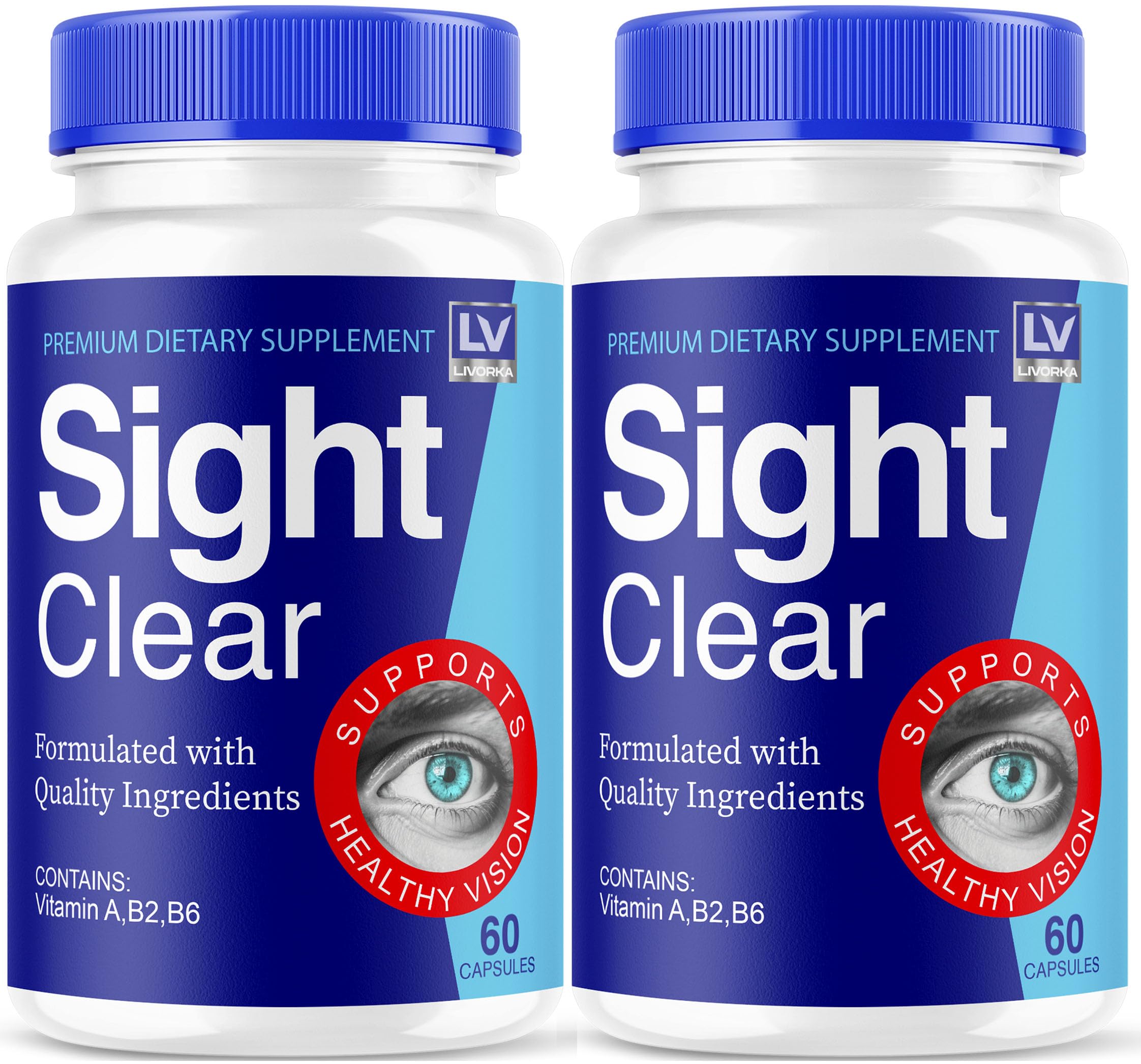 Bouteille LIVORKA Sight Clear en double, présentation soignée et pratique.