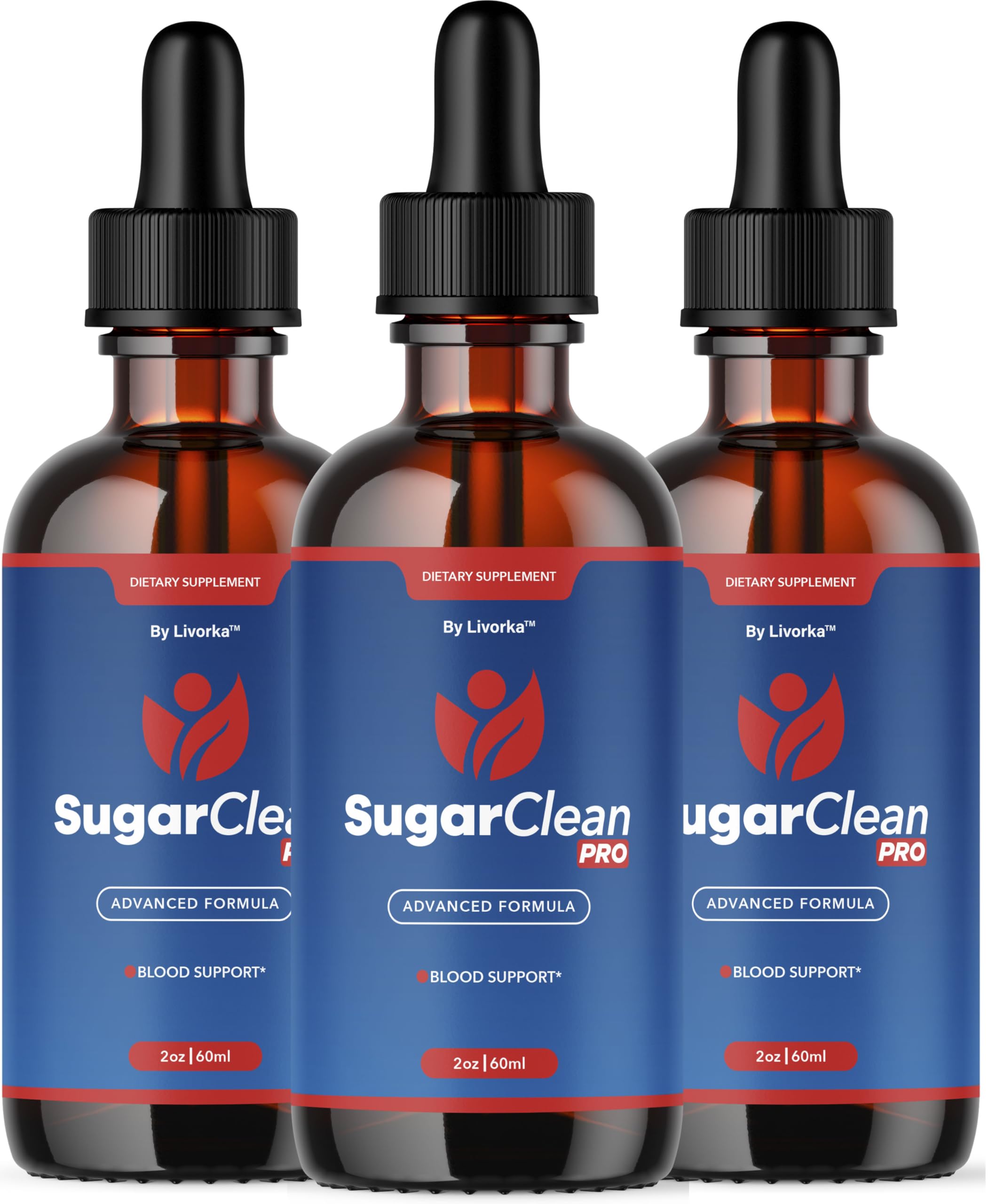 Bouteille LIVORKA Sugar Clean Pro Drops, dosage pratique pour routine quotidienne.