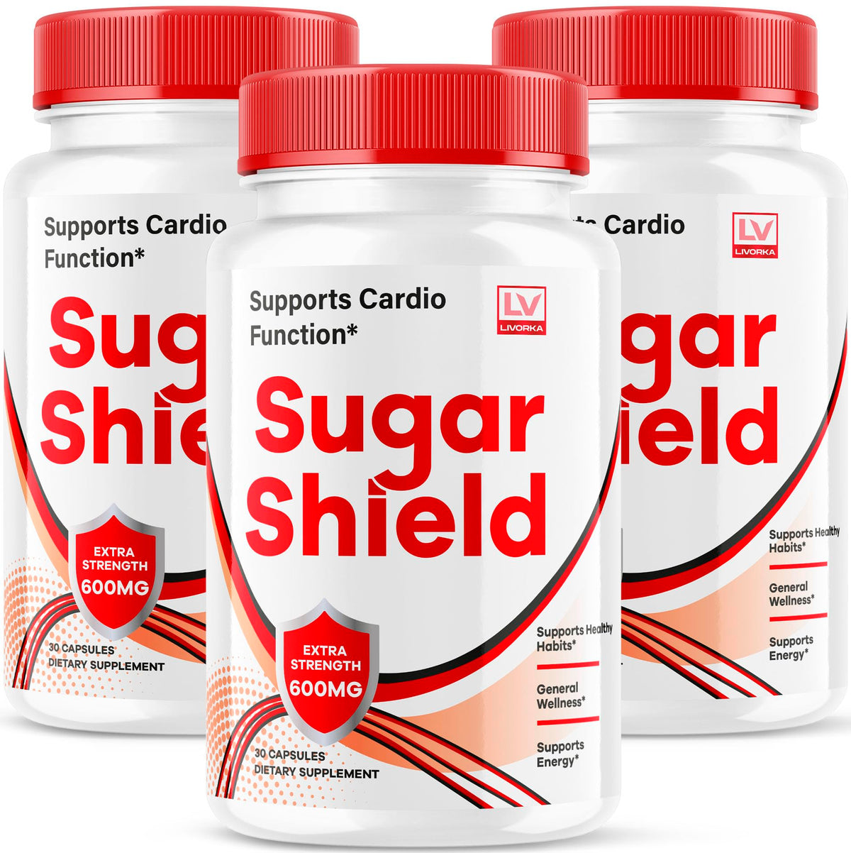 Gélules Sugar Shield LIVORKA dans la bouteille, pratique à intégrer à la routine.