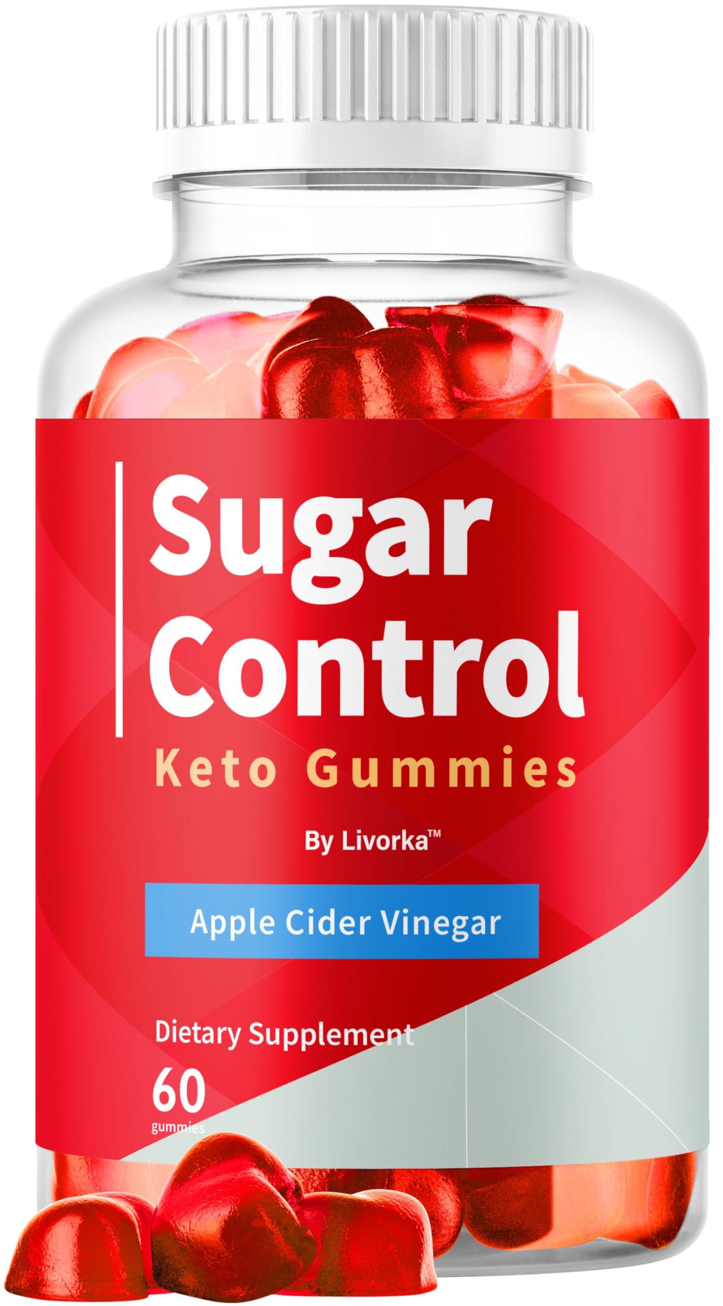 Gommes céto SugarControl de LIVORKA, bouteille prête à l'emploi pour usage quotidien