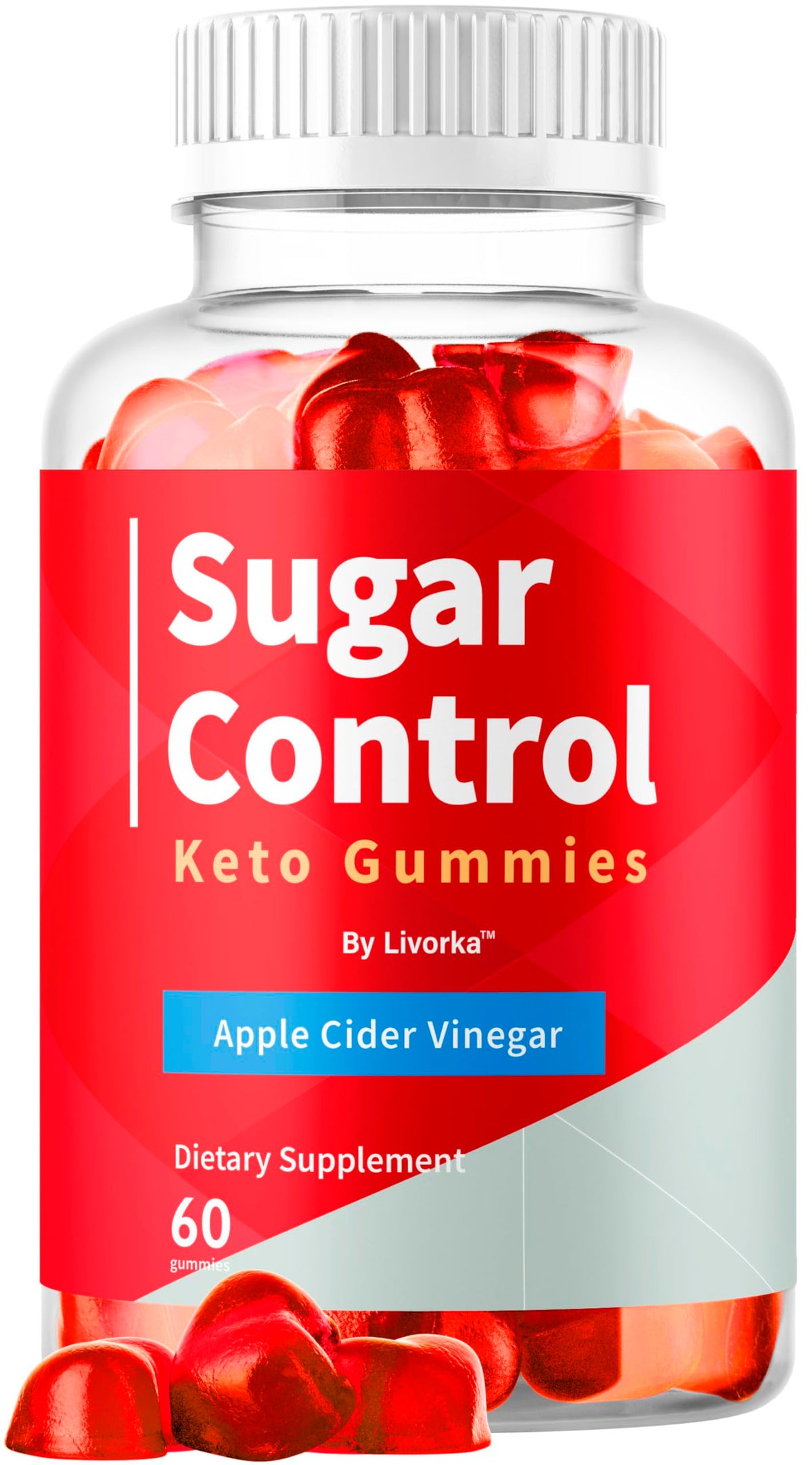 Gommes céto SugarControl de LIVORKA, bouteille prête à l'emploi pour usage quotidien