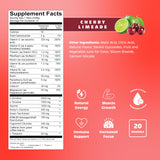 LivPur Énergie Electrolytes – ingrédients électrolytes et acides aminés pour hydratation soutenue.