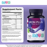 LIVS Fer Gummies : portion d'énergie quotidienne et soutien immunitaire.