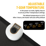 Livtribe tapis chauffant, base antiderapante assure stabilité