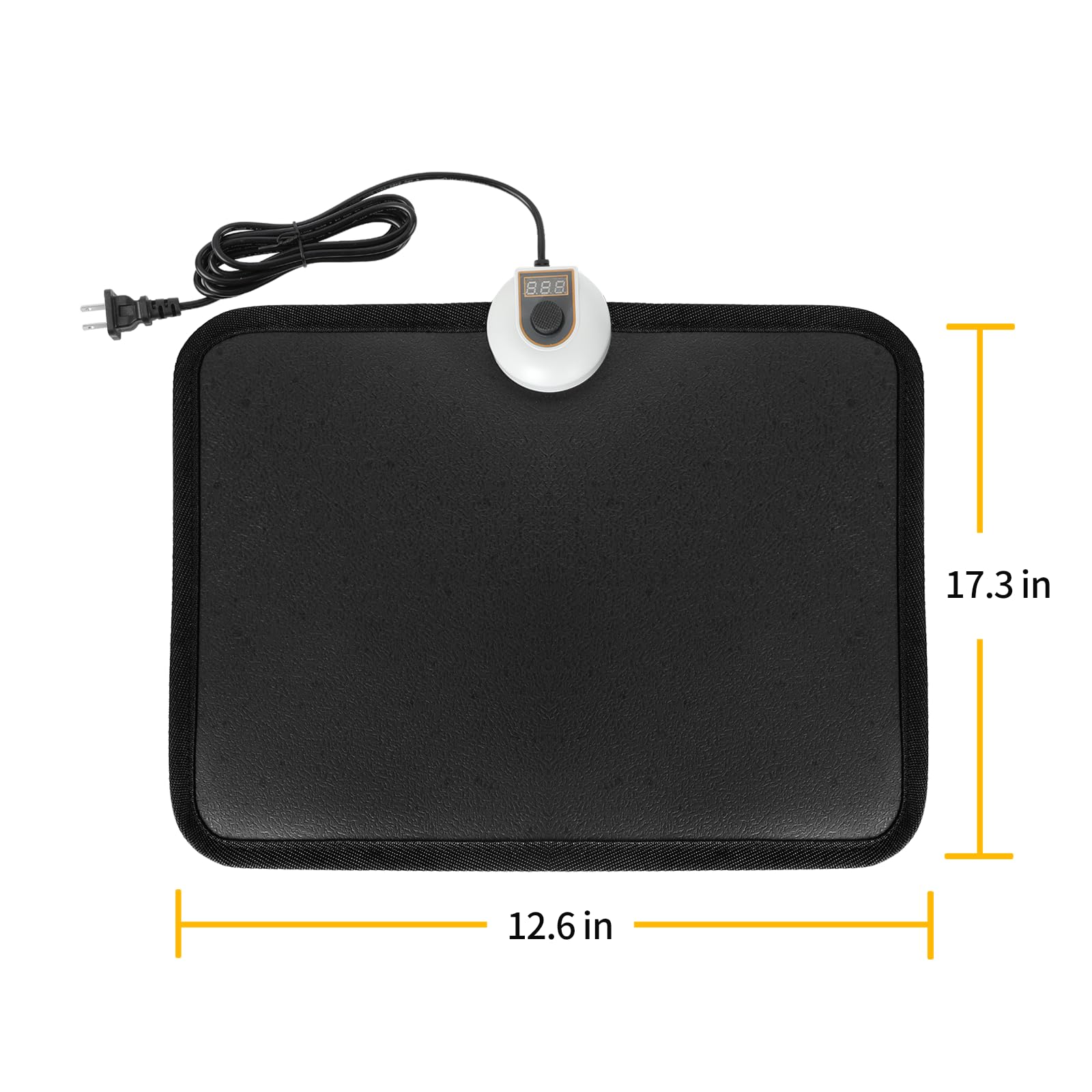 Livtribe tapis chauffant dimension 17,3 x 12,6 pouces, portable