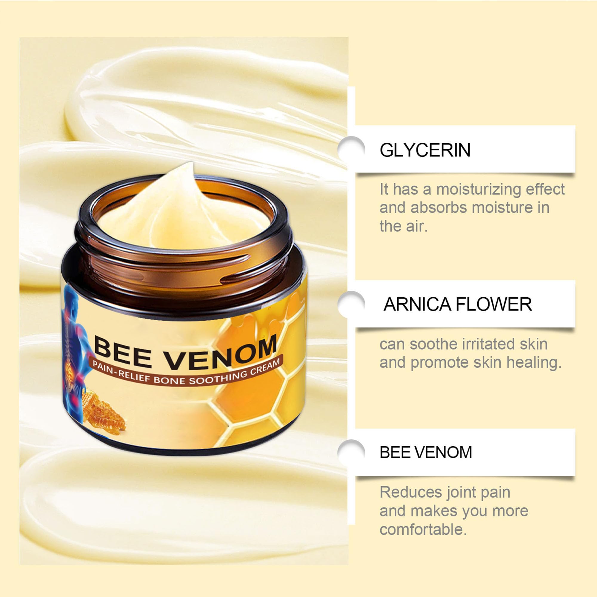 Liwoci Crème Venin Abeille : massage apaisant pour démarrer la journée.