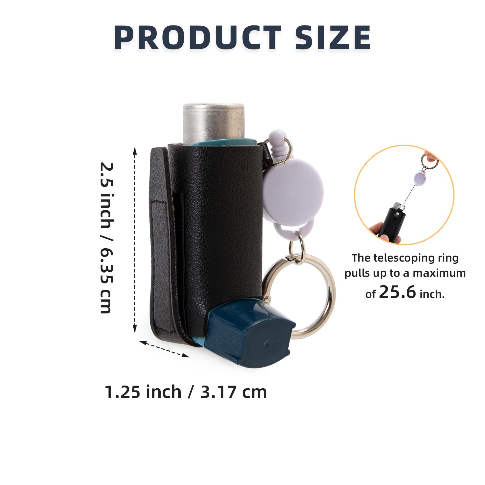 LJHYSD étui inhalateur portable et durable, idéal au quotidien.