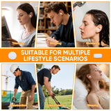 Nettoyage facile et réutilisation grâce au silicone et à l'étui.
