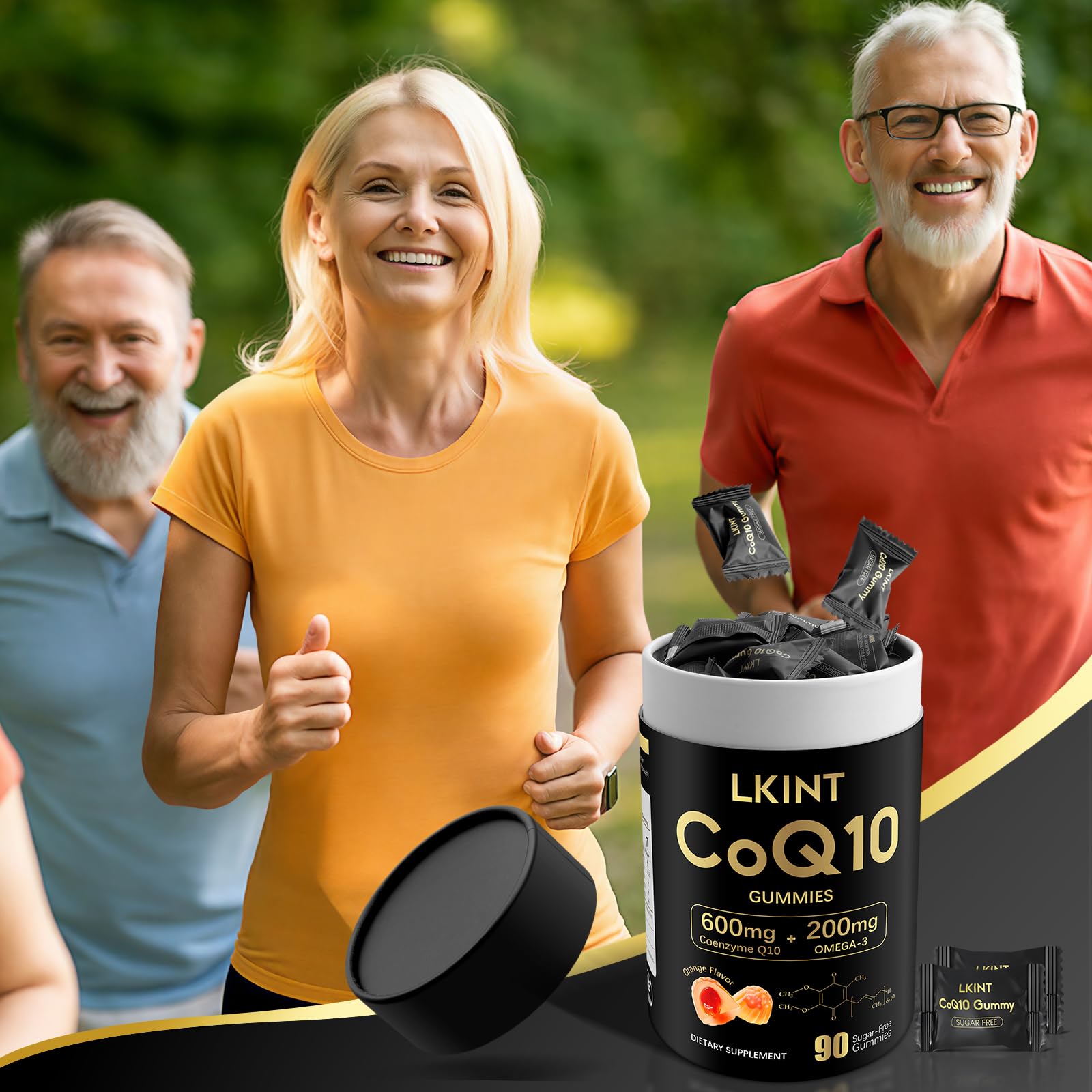 Gommes sans sucre et sans OGM, choix éthique LKINT CoQ10.