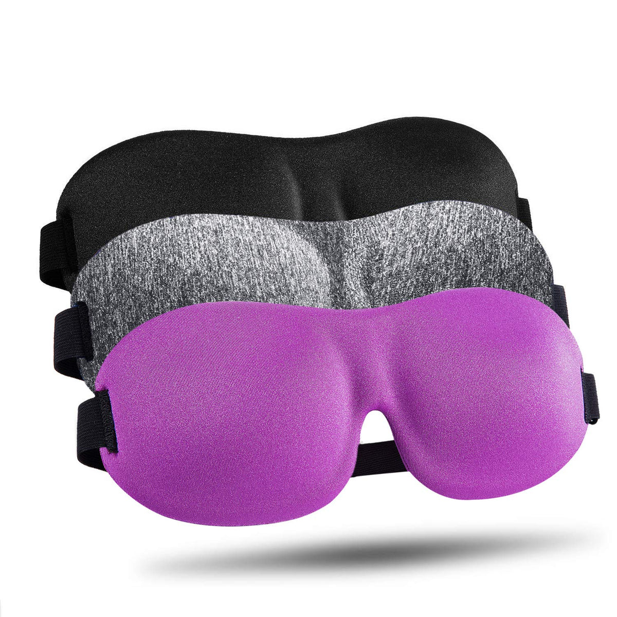 LKY DIGITAL masque-sommeil anti-lumière 3D pour nuit plus profonde