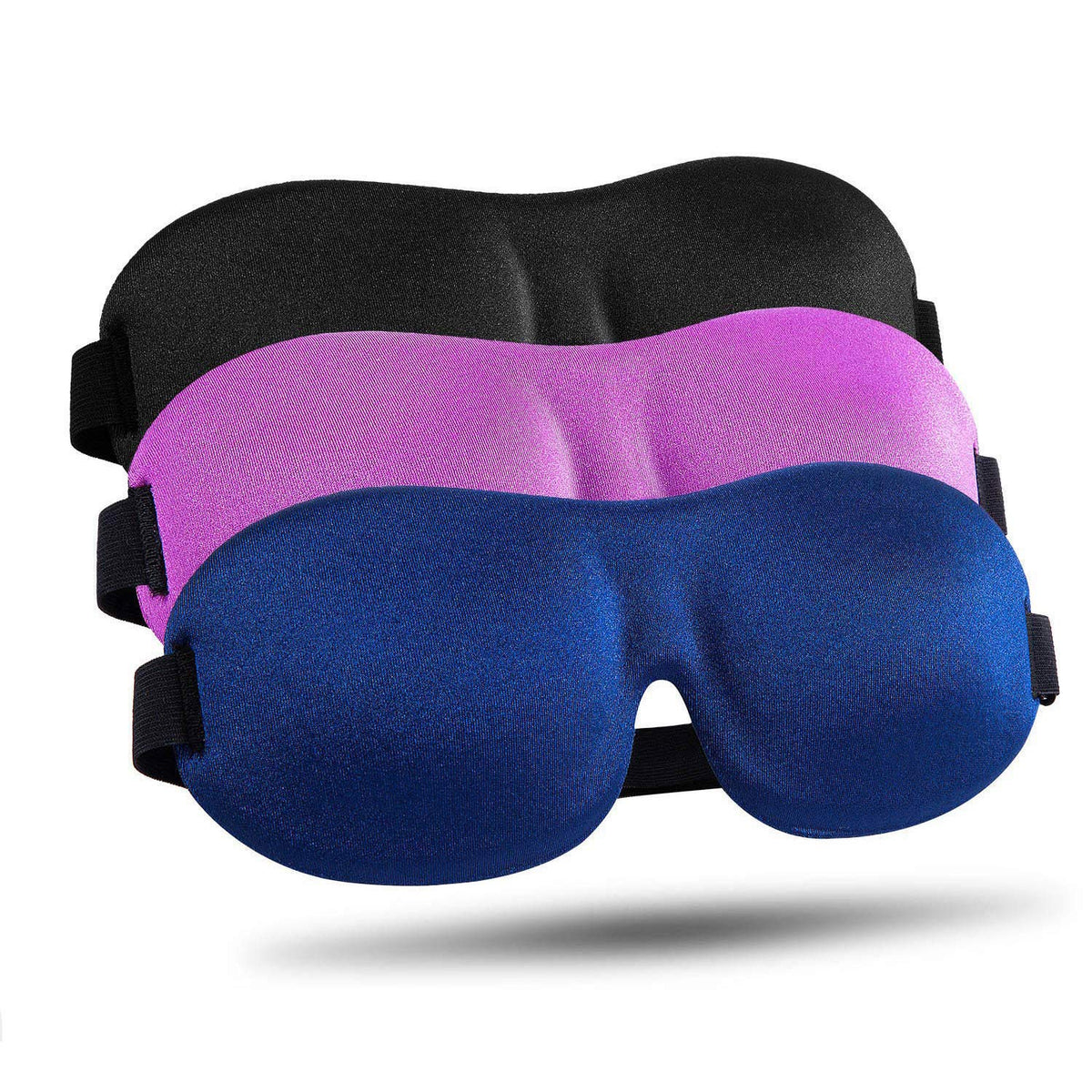 LKY DIGITAL Masque sommeil 3D pour dormeurs latéraux assure obscurité totale.